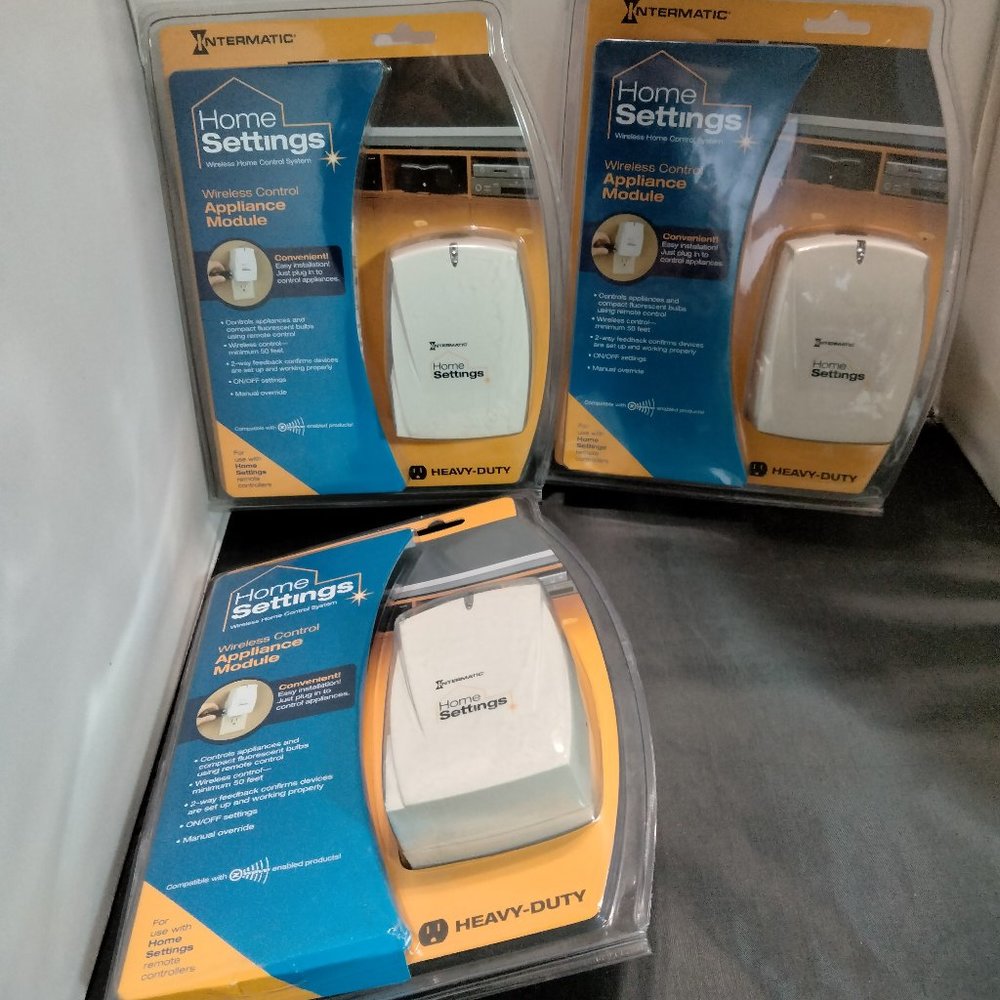 3qty INTERMATIC HA02C Appliance Module Wireless Control NOS Home Settings